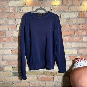 vintage eddie Bauer navy sweater size Medium